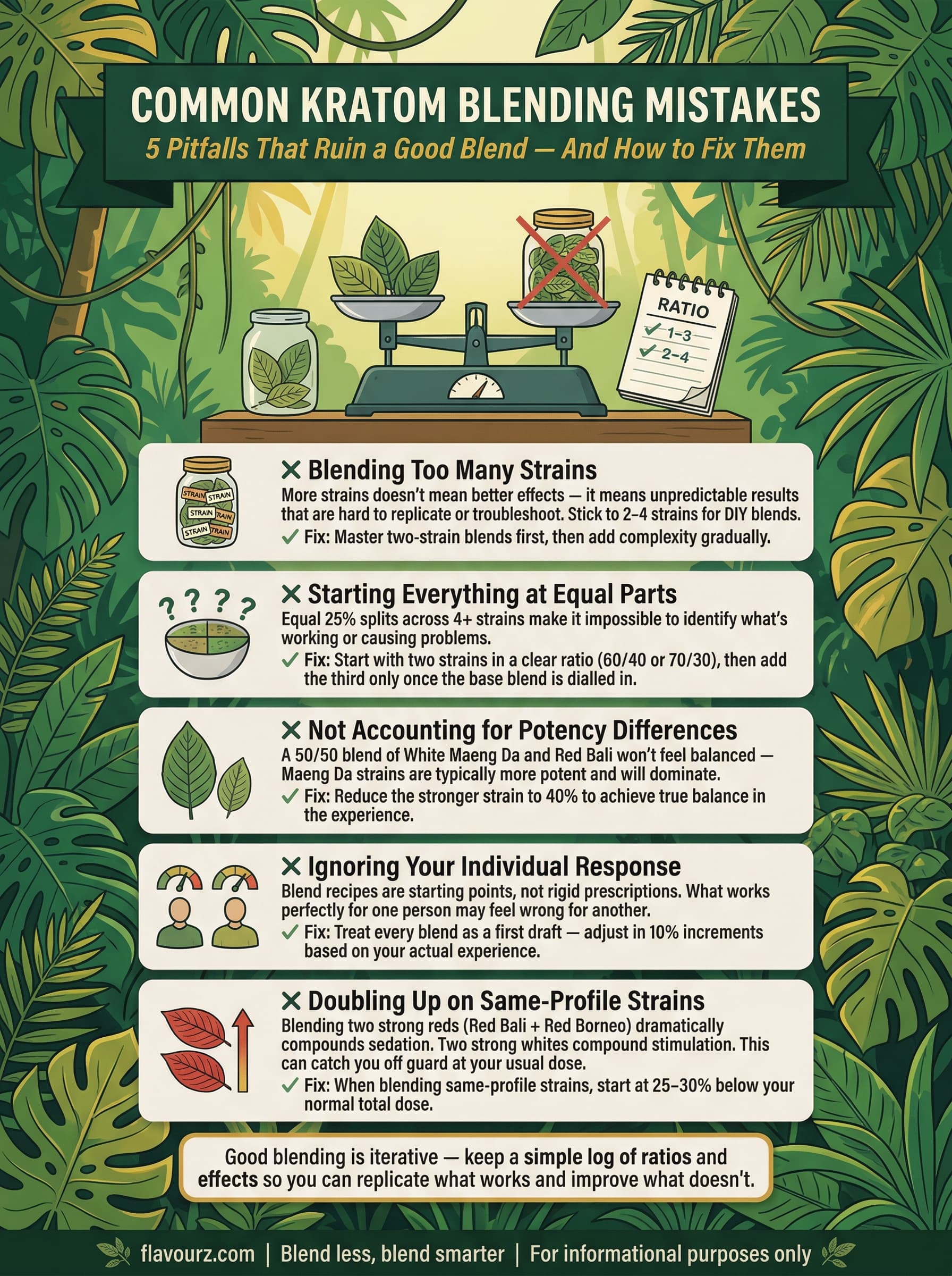 infographic for Common Blending Mistakes to Avoid